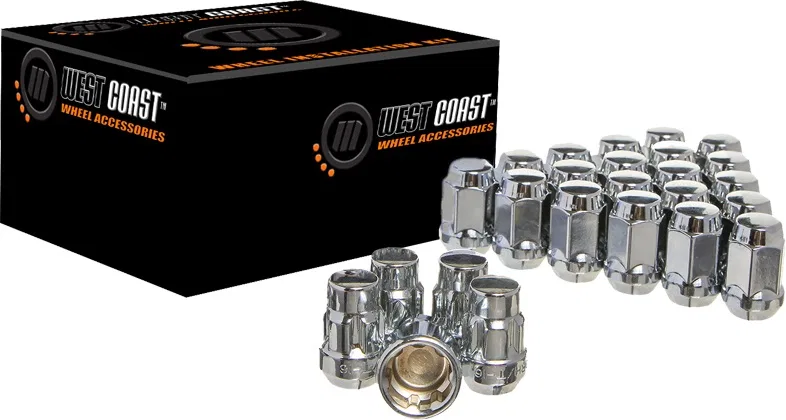 W55125B – WC WHEEL ACC Wheel Installation Kit, 5 Lug Kit 12 Millimeter x 1.25 Thread Size 60 Degree Conical Bulge Aco...